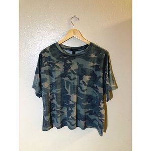 CAMO FOREVER 21 CROP TOP
